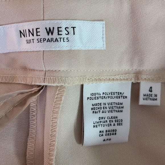 NINE WEST NWT Vintage Modern Fit Champagne Pants 4 - Picture 3 of 3